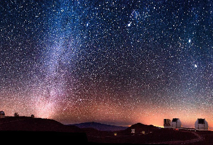 マウナケア山で天体観測