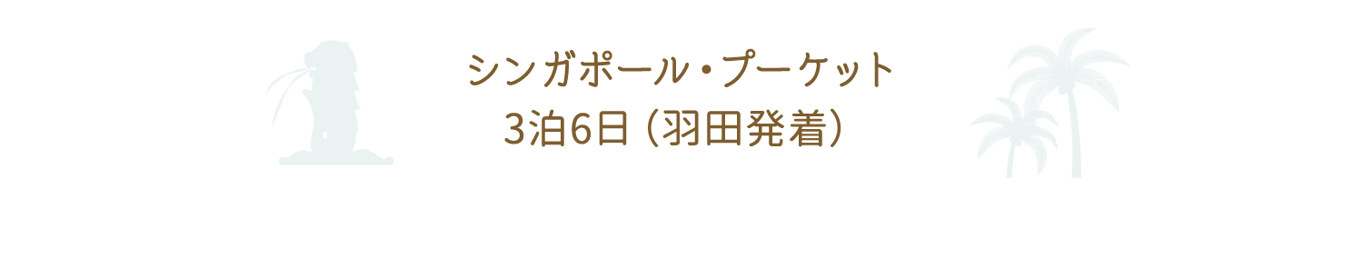 忙しい大人のショートクルーズ　豪華スイートでゆったりくつろぐ シンガポール・プーケット3泊6日（羽田発着）