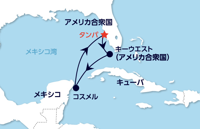カリブ海_航路_地図