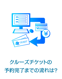 クルーズチケットの予約完了までの流れは？